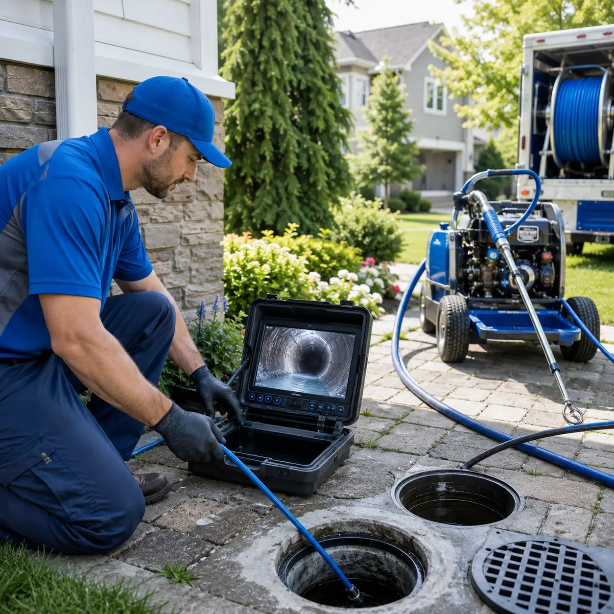 Outdoor drain cleaning professionals serving Trevett, ME
